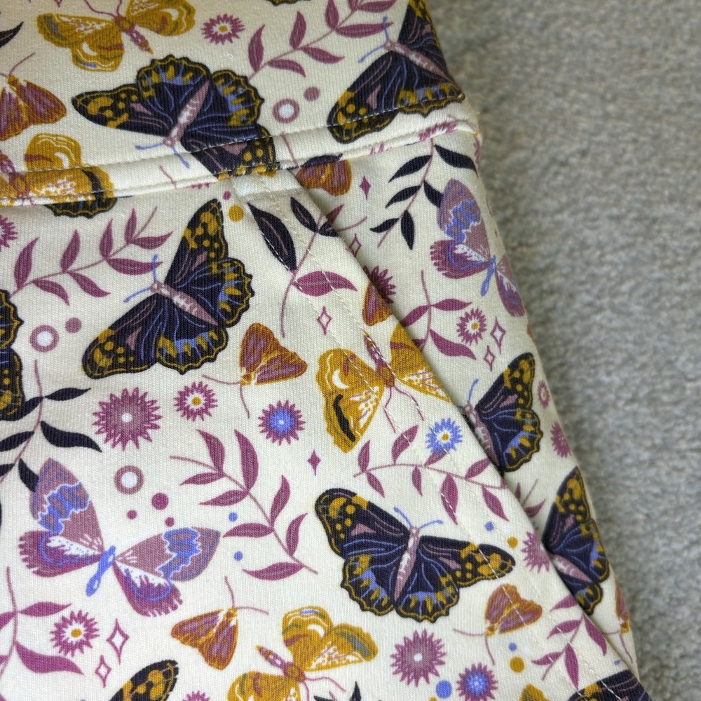 Duluth Trading Co NoGA Classic Skort Ivory Butterfly Print Women's Size XXL‎ - Picture 8 of 10